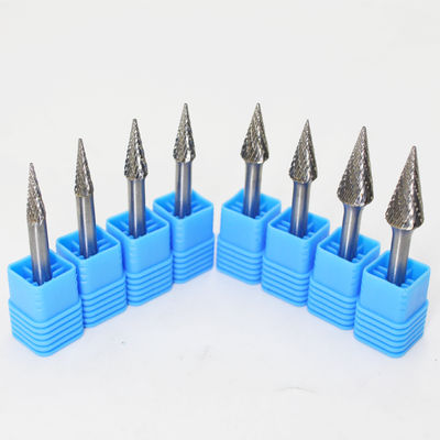 ποιότητας  Cone Shape Abrasive Tungsten Carbide Rotary Burr YG7 Grade Supplied Carbide Grinding Burrs for Hardened Steel εργοστάσιο