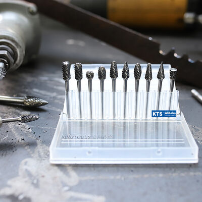 Καλή τιμή. Σετ 10 τεμαχίων με διάμετρο στελέχους 1/8 ίντσας από καρβίδιο βολφραμίου περιστροφικά φρέζες και αρχεία κοπής για εργασίες ακριβείας σε μέταλλα σε απευθείας σύνδεση