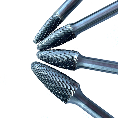 Καλή τιμή. Προσαρμοσμένο λογότυπο Carbide Burr εργαλείο κομμάτια διαμάντι κόψιμο Carbide Burrs λεπτή κόψη / διπλή κόψη για βιομηχανική σε απευθείας σύνδεση