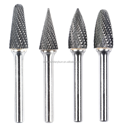 Καλή τιμή. 10pcs Tungsten Carbide Burr Set 6mm 1/4 Shank Double Cut για μεταλλικό ξύλο σε απευθείας σύνδεση