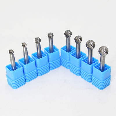 Καλή τιμή. Προσαρμοσμένο αβραστικό 1/8 2.35 Bur Bits Carbide σφαίρα σχήμα Burr Σιμεντοποιημένο Tungsten Carbide περιστρεφόμενο Burr για ξύλο γλυπτική σε απευθείας σύνδεση