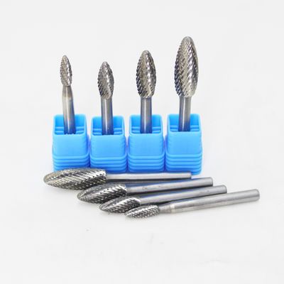 Καλή τιμή. 3mm and 6mm Extended Length Flame Shape Carbide Burr Die Grinder Bit for Metal Grinding σε απευθείας σύνδεση