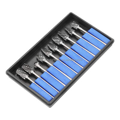 Καλή τιμή. 10pcs Double Cut 3x6mm Tungsten Carbide Rotary Burr Set για το πετρώμα και το μέταλλο σε απευθείας σύνδεση