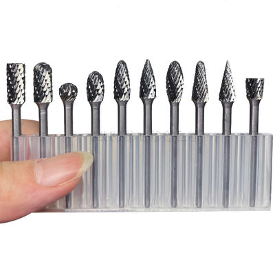Καλή τιμή. 10τμχ Περιστροφικά φρέζια καρβιδίου βολφραμίου με διάμετρο στελέχους 1/8
