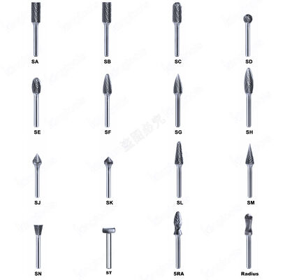 Καλή τιμή. Συμπυκνωμένη περιστρεφόμενη μύτη από καρβίδιο του βολφραμίνου με 1/4 ίντσες άξονα και γυαλισμένη επιφάνεια για ακρίβεια στην απομόνωση σε απευθείας σύνδεση