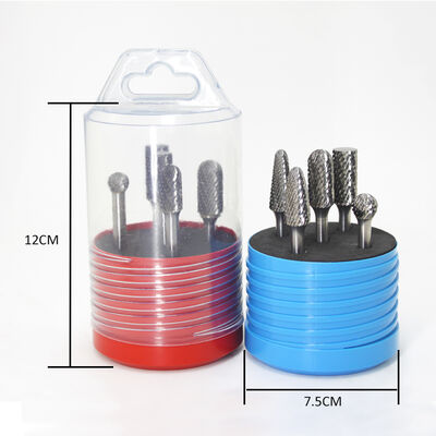 Ποιότητα 5pcs 1/4 ίντσες 6mm Σκανκ Die Double Cut Carbide Rotary Burrs Set Die Grinder Bits για το χαρακτικό γυαλιστερό χαρακτικό εργοστάσιο